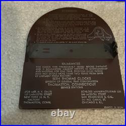 1953 Seth Thomas Westminster Chime Clock KENBURY-1W MODEL #E- 705-003 124 w Key