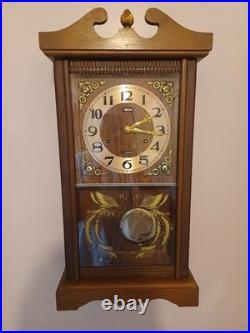 1955 Necor 31 Day Pendulum & Chime Wall Clock Chime On Hr, & 1/2hr In Great Cond 1955 Necor 31 Day Pendulum & Chime Wall Clock Chime On Hr, & 1/2hr In Great Cond
