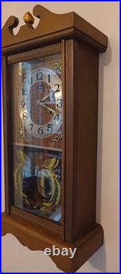 1955 Necor 31 Day Pendulum & Chime Wall Clock Chime On Hr, & 1/2hr In Great Cond 1955 Necor 31 Day Pendulum & Chime Wall Clock Chime On Hr, & 1/2hr In Great Cond