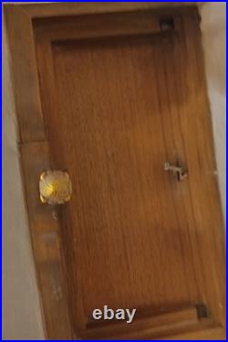 1955 Necor 31 Day Pendulum & Chime Wall Clock Chime On Hr, & 1/2hr In Great Cond