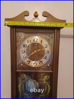 1955 Necor 31 Day Pendulum & Chime Wall Clock Chime On Hr, & 1/2hr In Great Cond 1955 Necor 31 Day Pendulum & Chime Wall Clock Chime On Hr, & 1/2hr In Great Cond