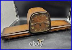 1960s German Hermle Westminster Chiming Mantel Clock Vtg