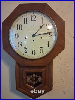 1970's Hamilton HeadMaster Key Wound Westminster Chime Regulator Wall Clock