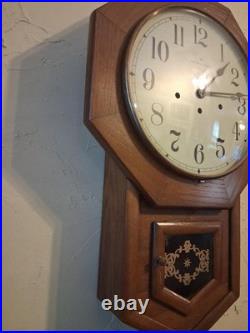 1970's Hamilton HeadMaster Key Wound Westminster Chime Regulator Wall Clock