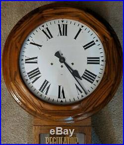 1977 Gazo Old Town Pendulum Regulator Wall Clock Westminster Chimes Solid Oak