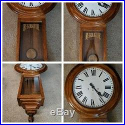 1977 Gazo Old Town Pendulum Regulator Wall Clock Westminster Chimes Solid Oak