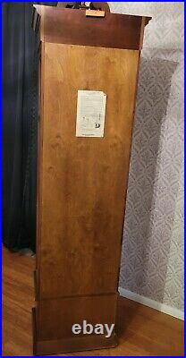 1980, Howard Miller Zeeland Grandfather Clock Westminster Chime, Walnut Case