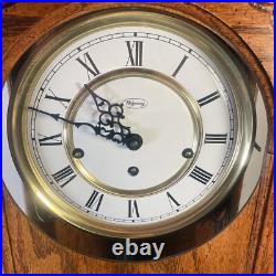 1983 Ridgeway Oak Clock MODEL-765 TRIPLE CHIME DIAL-K8 Great Condition