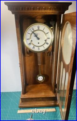 1983 Ridgeway Oak Clock MODEL-765 TRIPLE CHIME DIAL-K8 Great Condition