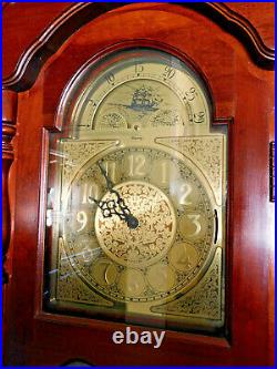 1990 Ridgeway Liberty Grandfather Clock, Moon Phase, Westminster Chime, Vgc