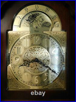 1990 Ridgeway Liberty Grandfather Clock, Moon Phase, Westminster Chime, Vgc