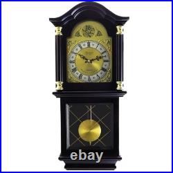 26 Bedford Clock Collection BED-7071 Chiming Pendulum Wall In Antique Mahogany