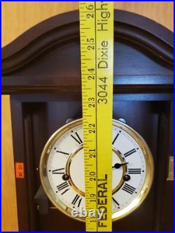 26Franz Hermle Sohn Westminster Wall Clock 341-021 45cm Made In Germany