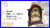 30cm Walnut Mechanical Table Clock With Westminster Chime U0026 Moon Dial By Hermle