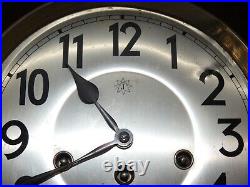 3C041 Junghans B21 Wall Clock Westminster CHIME-8 HAMMER-5 Gong-Geschliffeneglas