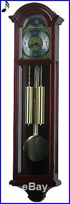 42 Tall Deluxe Solid Wood Mahogany Pendulum Clock Westminster 44 Chime -P00064