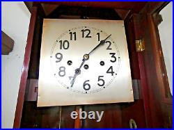 46121 Junghans Travel Wall Clock Westminster CHIME-8 HAMMER-5