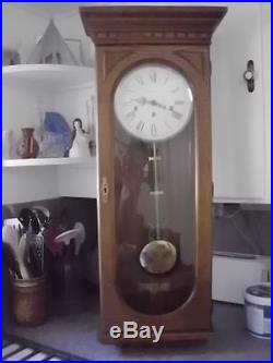 613-110 Huge 35 Tall Howard Miller Key Wound Westminster Chime Wall Clock