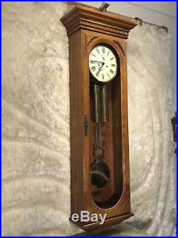 613-485 Howard Miller Westminster Chimes Pendulum & Brass Weigh Wall Clock Work