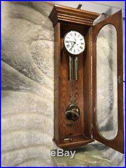 613-485 Howard Miller Westminster Chimes Pendulum & Brass Weigh Wall Clock Work