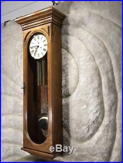 613-485 Howard Miller Westminster Chimes Pendulum & Brass Weigh Wall Clock Work