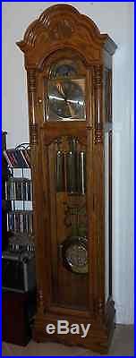 65Th Anniversary Howard Miller Moon Phase Grandfather Clock Westminster Chime