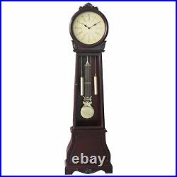 72 Floor Standing Grandfather Clock Antique Vintage Chime Traditional Big Decor