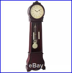 72 Floor Standing Grandfather Clock Wood Antique Vintage Classic Moving Chime