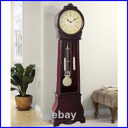 72 Tall Traditional Grandfather Clock Vintage Westminster Chime Pendulum Cherry