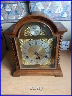 8 Day Oak Mantel Clock Westminster Chimes