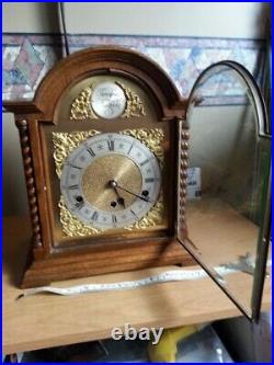 8 Day Oak Mantel Clock Westminster Chimes