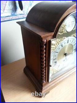 8 Day Oak Mantel Clock Westminster Chimes