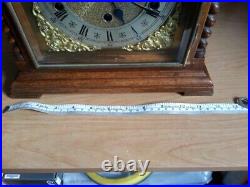 8 Day Oak Mantel Clock Westminster Chimes