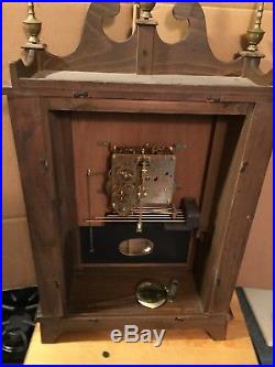 8 Day westminster chime New England clock Co. 17x28 Inches Tall