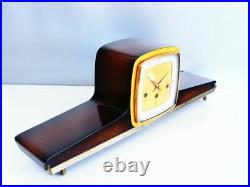 A Dream Later Art Deco Westminster Chiming Mantel Clock Hermle