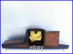 A Dream Later Art Deco Westminster Chiming Mantel Clock Hermle