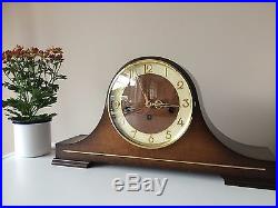 A Lovely Napoleon Hat Westminster Chime Hermle Mantle Clock & Key