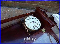 A Unused Mahogany Cased Woodford 8 Day Westminster Chime Wall Clock In Box