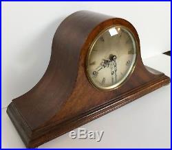 A Walnut Westminster Chiming Mantle Clock By U Fiechter Huddersfield