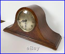 A Walnut Westminster Chiming Mantle Clock By U Fiechter Huddersfield