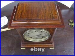 A beautiful 4 bell SONORA chime SETH THOMAS mantle clock runs missing glass