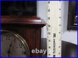 A beautiful 4 bell SONORA chime SETH THOMAS mantle clock runs missing glass