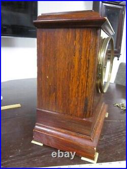 A beautiful 4 bell SONORA chime SETH THOMAS mantle clock runs missing glass