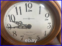 ALBRIGHT Wood Mantel Clock By Howard Miller Clock Company 3 Chimes 635-114