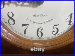 ALBRIGHT Wood Mantel Clock By Howard Miller Clock Company 3 Chimes 635-114