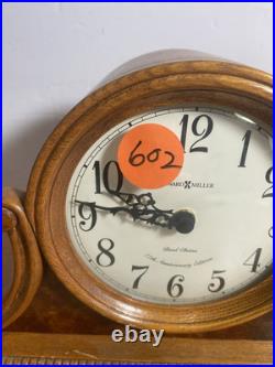 ALBRIGHT Wood Mantel Clock By Howard Miller Clock Company 3 Chimes 635-114