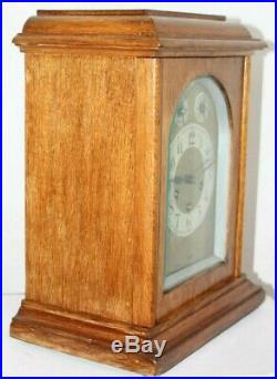 ANTIQUE GERMAN JUNGHANS 1914 LARGE BRACKET CLOCK With QUARTERLY WESTMINSTER CHIME