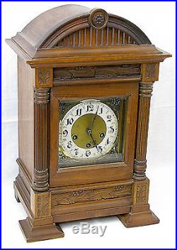 Antique German Junghans A07 Westminster Chime Mantel Shelf Clock