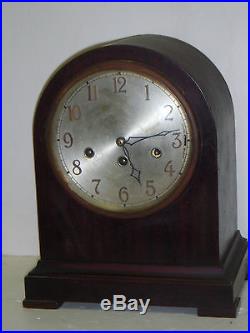 Antique Junghans Westminster Chime Beehive Clock A32 8 Day Germany Working