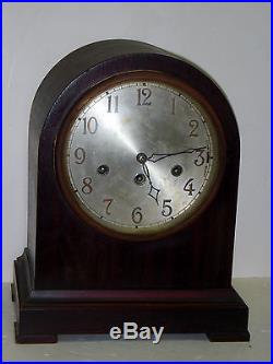 Antique Junghans Westminster Chime Beehive Clock A32 8 Day Germany Working